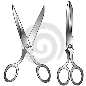Vector illustration of household scissors
