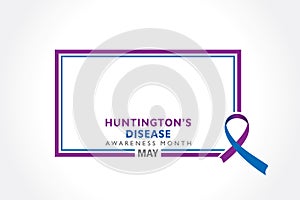 Vector Illustration of Huntington Disease Awareness Month observed in May