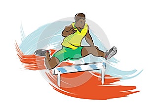 Hurdle jump photo