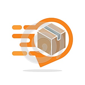 Vector illustration icons with the concept of informative & responsive service for accessing package tracking service information
