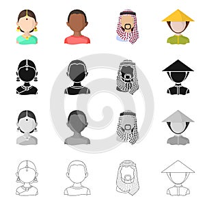 Vector illustration of imitator and resident symbol. Collection of imitator and culture stock vector illustration.