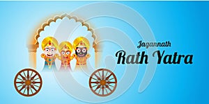 Vector illustration for Indian festival Rath Yatra