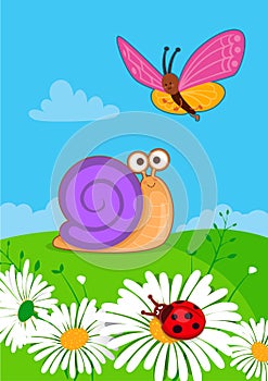 Vector illustration of insects