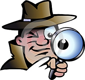 Vector illustration of an Inspector Detective