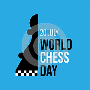 Vector illustration about International Chess Day