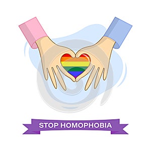 Vector illustration for International Day Against Homophobia, Transphobia and Biphobia.