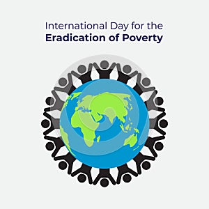 Vector illustration for International Day for the Eradication of Poverty.