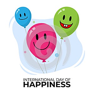 Vector illustration for International day of Happiness