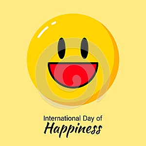 Vector illustration for International day of Happiness