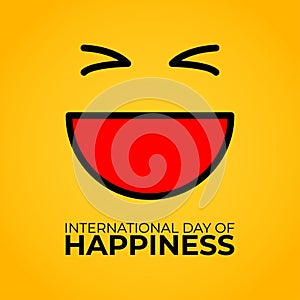 Vector illustration for International day of Happiness