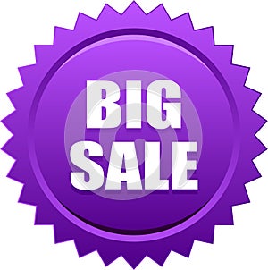 Big sale seal stamp badge violet