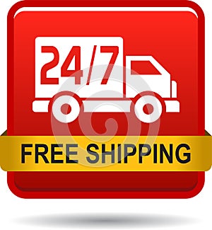 Free shipping web button