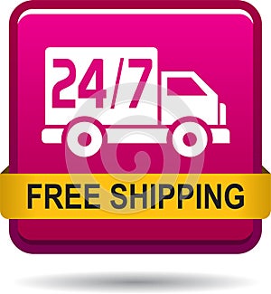 Free shipping web button