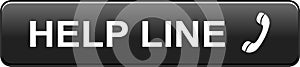 Help line web button black