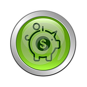 Money savings piggy bank icon