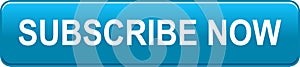 Subscribe now icon web button blue