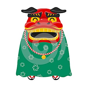 Vector illustration of Japanese New Year object