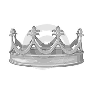 Vector illustration of jewel and vip icon. Set of jewel and nobility stock symbol for web.