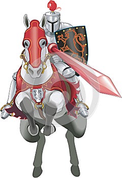 Jouster Vector Illustration