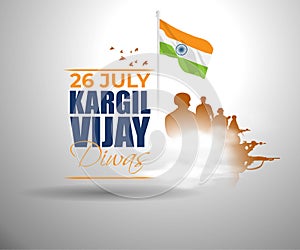 Vector Illustration for Kargil Vijay Diwas