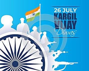 Vector Illustration for Kargil Vijay Diwas