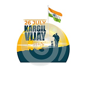 Vector Illustration for Kargil Vijay Diwas