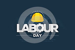 Vector Illustration of labour day on 1st may