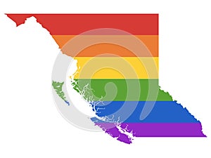 LGBT Rainbow Map of British Columbia