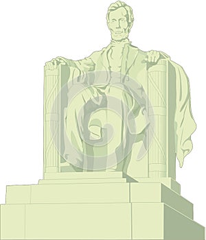Lincoln Memorial Vector Illustration photo