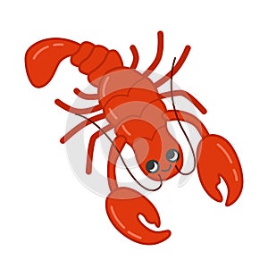 Vector illustration of lobster