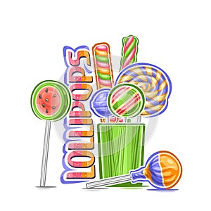 Vector illustration of Lollipops