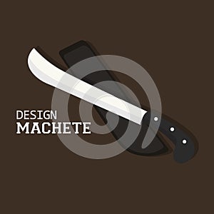 Vector illustration of a machete for a hobby