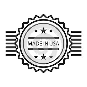 Vector illustration Made in USA