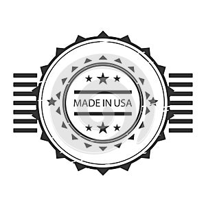 Vector illustration Made in USA