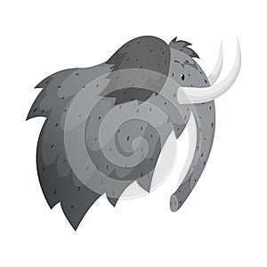 Vector illustration of mammoth and wooly symbol. Collection of mammoth and hunt vector icon for stock.