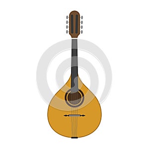 Vector illustration of a mandolin isolated on white background