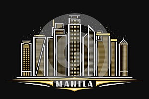Vector illustration of Manila