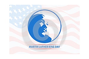 vector illustration for Martin Luther King Jr on abstracted background,