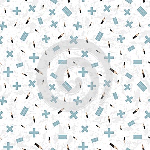 Vector illustration of math symbols