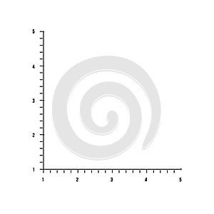 Vector illustration of mathematics system of coordinate