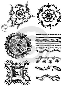 Vector illustration mehendy