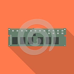 Vector design of memory and ram sign. Collection of memory and megabytes vector icon for stock. photo