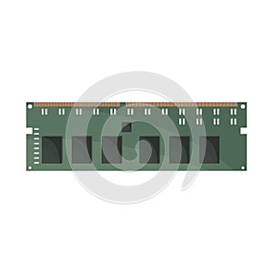 Vector design of memory and ram icon. Collection of memory and megabytes stock symbol for web. photo