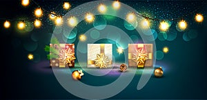 Vector illustration for Merry Christmas and Happy New Year . Gre