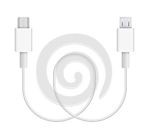 Vector Illustration of micro-USB