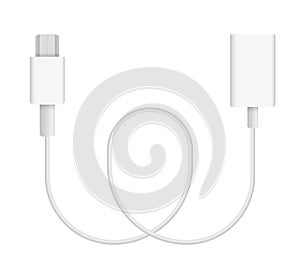 Vector Illustration of micro-USB