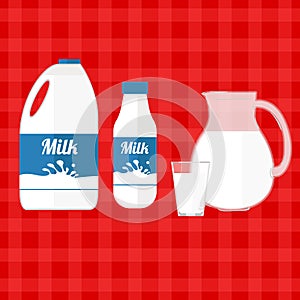 Vector illustration of milk