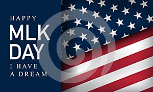 Vector Illustration of MLK Day Background