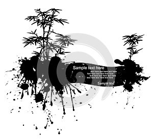 Vector illustration of a modern grunge nature