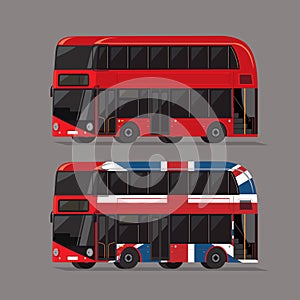 Vector illustration of modern London bus